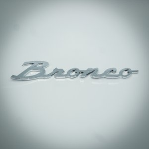 Ford Bronco Custom Emblem (1) - Bronco - Chrome Finish